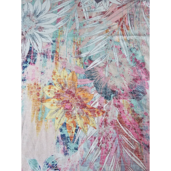 Christopher & Banks Womens Sz XL NWT Multicolor Floral Fairy Soft Relaxed Blouse - Picture 3 of 13